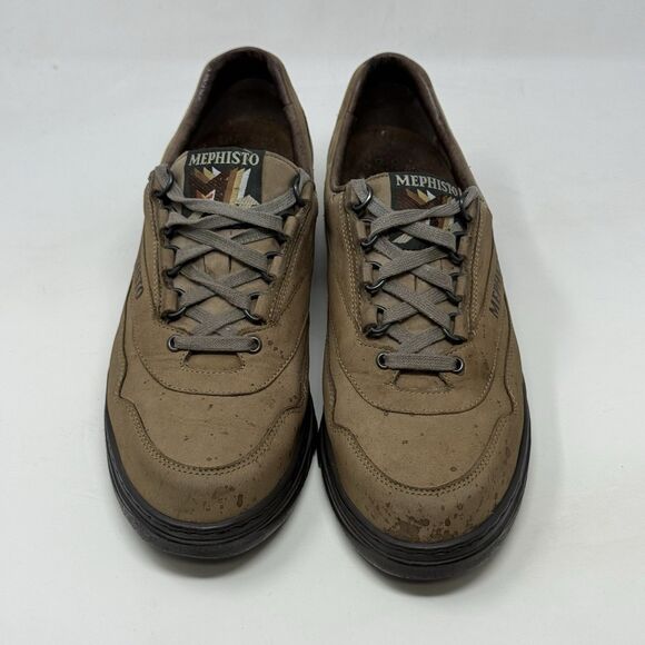 Mephisto Runoff Shoes Women 10.5 Brown Nubuck Leather Walking Casual Sneakers - Picture 5 of 16